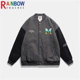 rainbowtouches 2021 new jacket men street jackets letter embroidered baseball uniform high mens superior quality coat dark gr - variant style 2179d3 for streetwear fashion