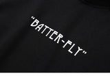 2023 Men Hip Hop Sweatshirt Hoodie Color Butterfly Streetwear Harajuku Pullover Hoodie Cotton Fleece Winter Autumn Black Hoodie