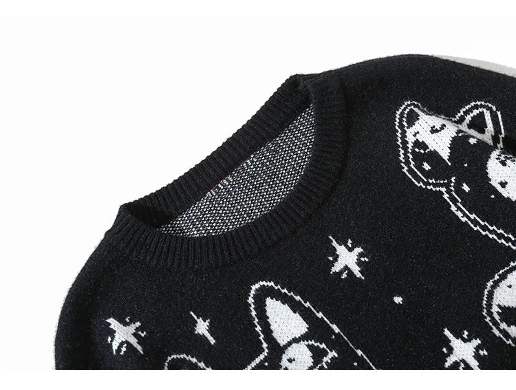 grunge knit sweater with heavyweight fabric, layered urban look for cold weather, street fashion menswear trend for seasonal 
