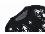 grunge knit sweater with heavyweight fabric, layered urban look for cold weather, street fashion menswear trend for seasonal 