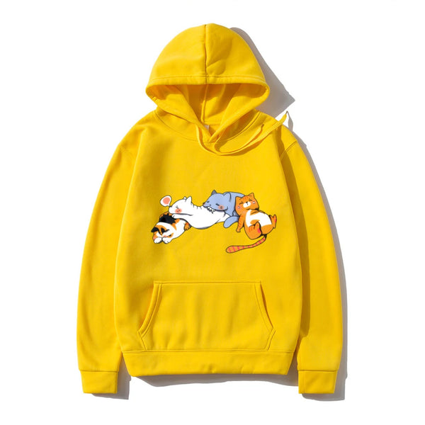 Autumn Winter Womens Hoodies Japan Fashion Women Clothing Cartoon Prin