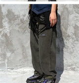rainbowtouches fashion classic brand men wide legs casual pants corduroy overalls high street hip hop superior quality trousers unique default style 5136