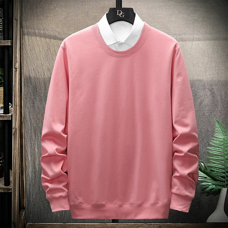 Spring Autumn Mens Hoodies Hip Hop Harajuku Fashion Solid Color Sweats