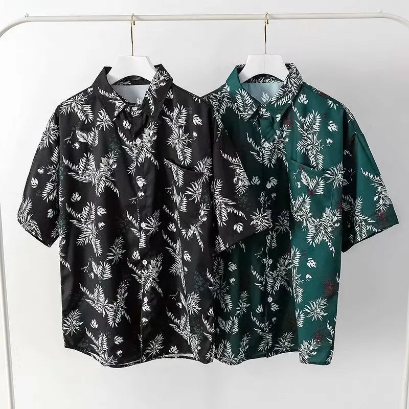 2020 Summer chemise hommes Fashion Streetwear Short sleeve Top Mens shirts Casual Hip Hop Harajuku Sweatshirt printing Shirt Men