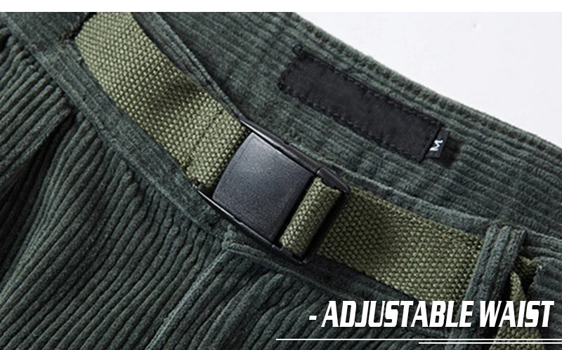 rainbowtouches fashion classic brand men wide legs casual pants corduroy overalls high street hip hop superior quality trousers unique default style 5134