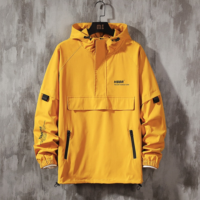 "State of Mind" Unisex Men Women Streetwear Windbreaker Jacket Daulet Apparel