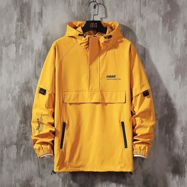 Double-Layer Urban Hoodie Jacket Modern Aesthetic