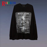 Anime Aesthetic Tee – Rainbowtouches Drop Shoulder Top High Street Abstract – Modern Streetwear for Everyone