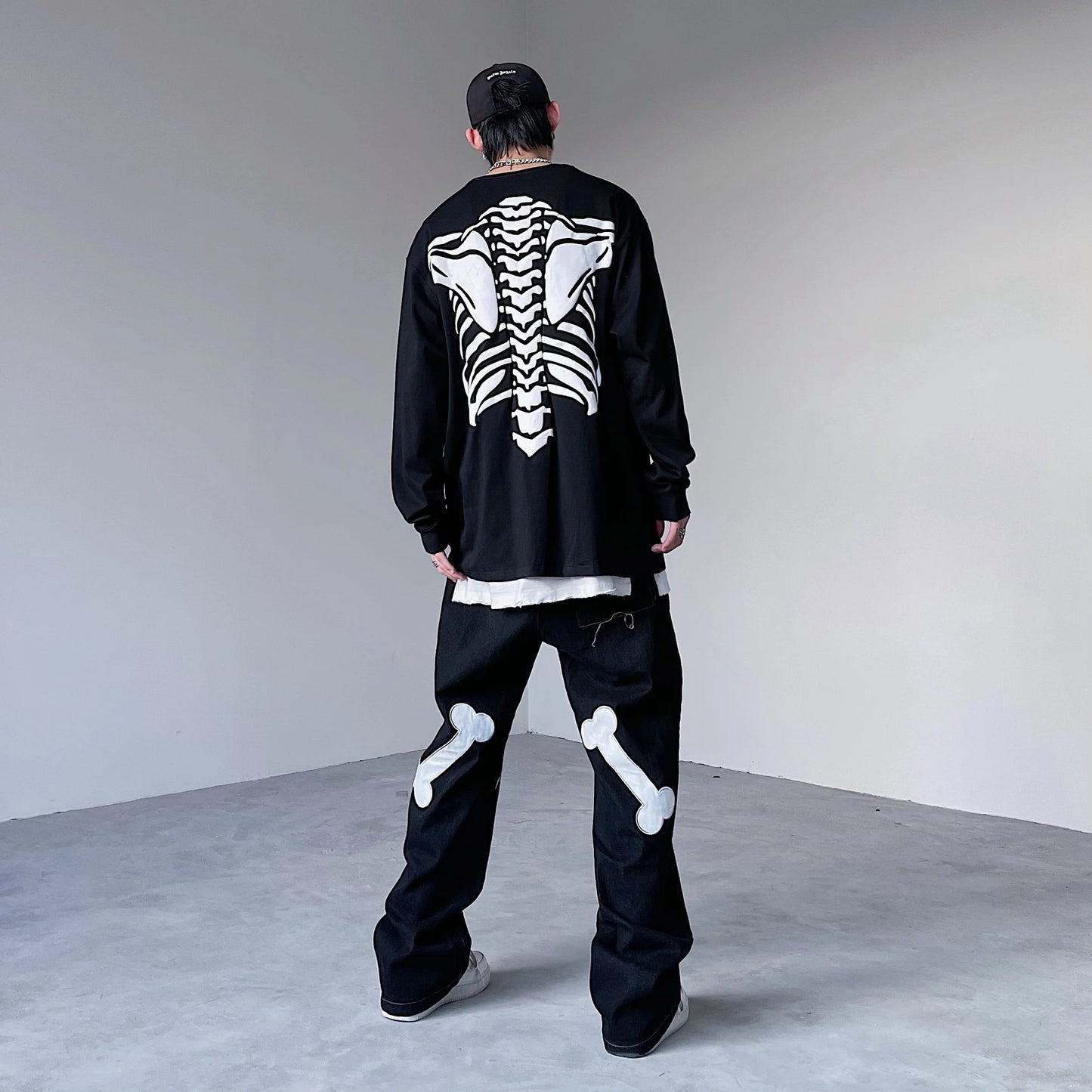 Gothic Streetwear – Hip Hop Streetwear Tshirt Mens Harajuku Skull Printed T Shir – Urban Streetwear for Men & Women