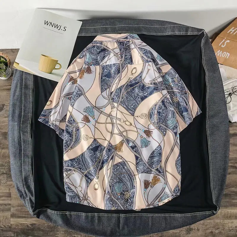 2020 New Summer Men's Shirts Fashion Digital Printing Streetwear shirts Homme Casual Hip Hop harujuku Sweatshirt Tops Men Shirt