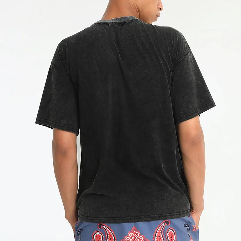Glitchcore Fashion – Rainbowtouches Oversized T Shirt Hip Hop Unisex Washed T Shi – Modern Streetwear for Everyone