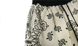 Mens Paisley Printed Hip Hop Loose Shorts Elastic Waist Sweat Shorts Casual Harajuku Drawstring Streetwear Sportswear Joggers