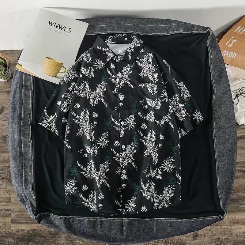 2020 Summer chemise hommes Fashion Streetwear Short sleeve Top Mens shirts Casual Hip Hop Harajuku Sweatshirt printing Shirt Men