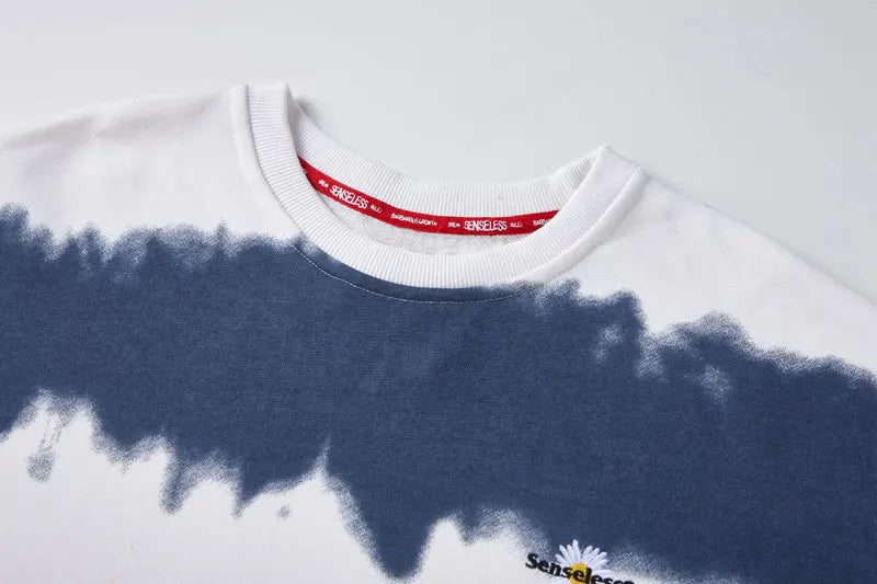 Gonthwid Harajuku Tie Dye Striped Pullover Sweatshirts Hoodies 2023 Me