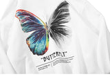 2023 Men Hip Hop Sweatshirt Hoodie Color Butterfly Streetwear Harajuku Pullover Hoodie Cotton Fleece Winter Autumn Black Hoodie
