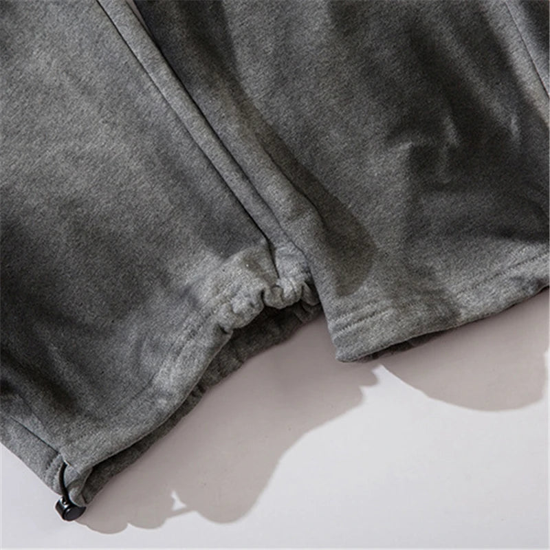 rainbowtouches classic fashion brand new trousers men tie dye gradient loose straight leg drape wide rope comfortable boys pants unique default style 2678