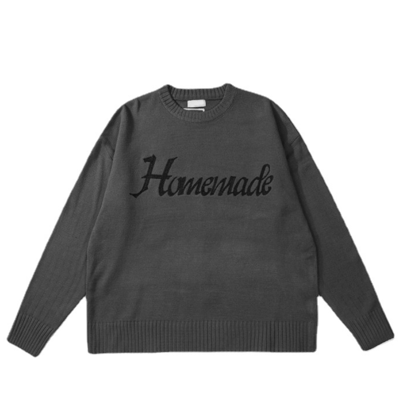 hip hop skull knitted oversized sweater mens letter embroidery o neck long sleeve pullover streetwear loose sweaters clothing - vintage look oversized hoodie, bold artwork streetwear hoodie, soft fleece-lined outerwear