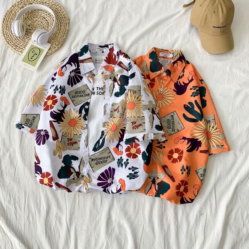 "Flower Seeds" Unisex Men Women Streetwear Graphic Shirt Daulet Apparel