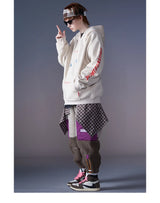 Men Hip Hop Hoodie Sweatshirt Retro Painting Print Harajuku Hooded Pul