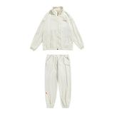 spring and autumn new fleece knitted coat mens loose couple suit versatile high street style unique default style 2027