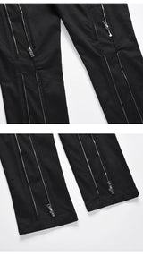 fashion back zipper loose zipper cargo straight pants new summer streetwear pants trousers mens harajuku casual pants joggers unique joggers style 36