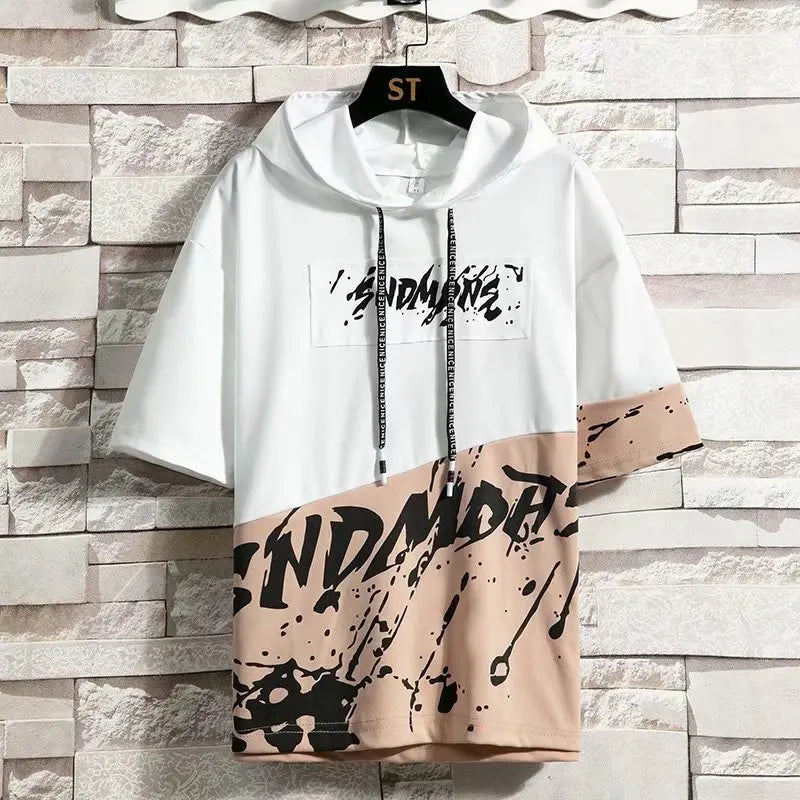 Summer Mens Hoodies Fashion Harajuku Hip Hop Streetwear Sweatshirt Men