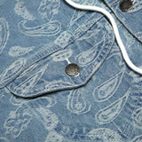 2 pieces sets men fashion patchwork single breast denim jeans hooded jacket coat and loose straight pants joggers streetwear set unique joggers style 4042