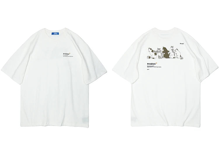 Y2k Oversized shirt – 2023 Men Hip Hop T Shirt Streetwear Japanese Kanji Harajuku