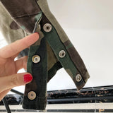 camouflage cargo pants men vintage side multi pocket button mens camou straight trousers streetwear military overalls for male unique cargo style 2092