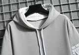 Japan Fashion Mens Hoodies Summer Men Clothing Cartoon Short Sleeve Sw