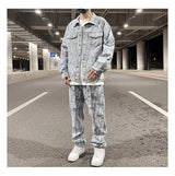 high street feathers embroidery denim pants mens zipper straight jeans trouser with belt hip hop streetwear loose joggers pants unique joggers style 3593
