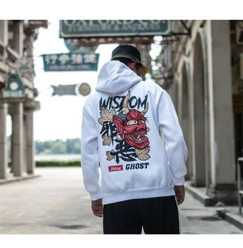 Fashion Harajuku Hoodie Sweatshirt Mens Casual Black Hip Hop Japan Pri