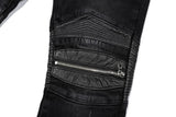 knee zipper hole patckwork skinny denim jeans men casual slim biker trousers jeans fashion streetwear hip hop jean pants joggers unique joggers style 1050