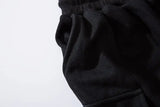 men hip hop black cargo pants joggers sweatpants overalls men ribbons streetwear harem pants women fashions trousers unique joggers style 2709