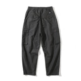rainbowtouches fashion classic brand mens baggy cargo pants soild color trousers loose straight tooling style lace up overalls unique cargo style 1708