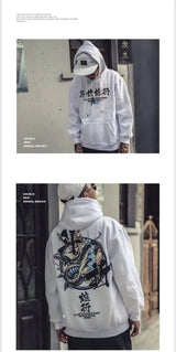 Fashion Harajuku Hoodie Sweatshirt Mens Casual Black Hip Hop Japan Pri