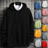 Spring Autumn Womens Hoodies Harajuku Fashion Solid Color Hoodies Casu
