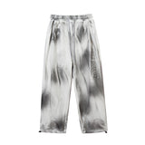 rainbowtouches new trousers mens tidal current hip hop tie dye gradient loose straight leg fashionable joker casual long pants unique default style 4532