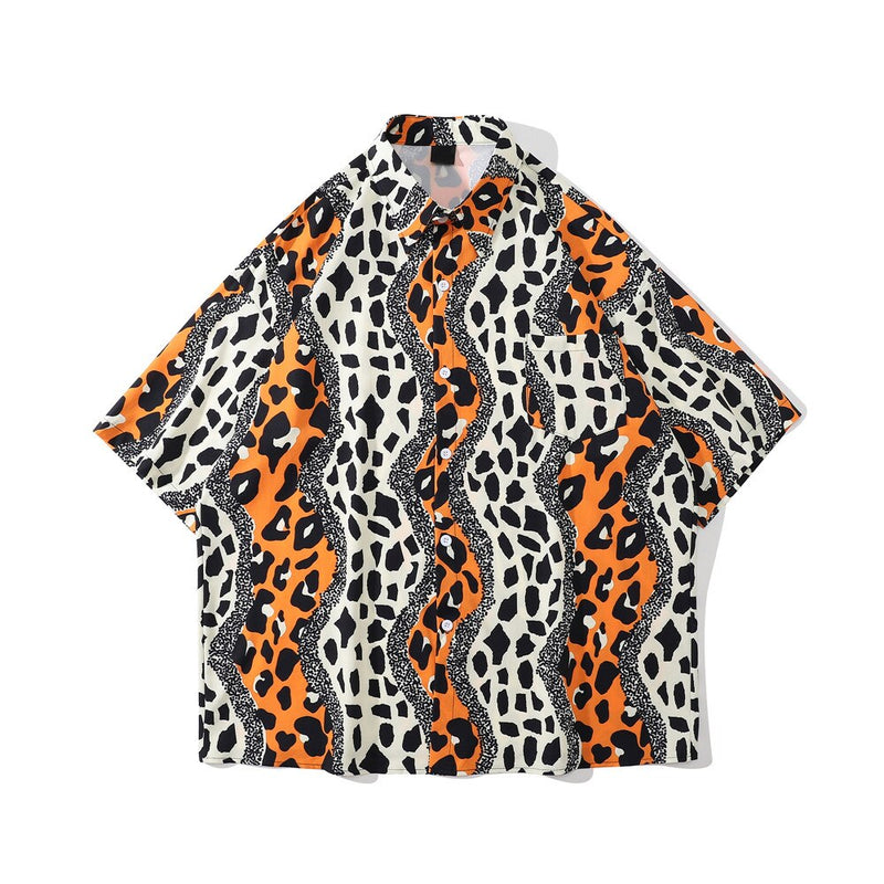 "Loose Leopard" Unisex Men Women Streetwear Graphic Shirt Daulet Apparel