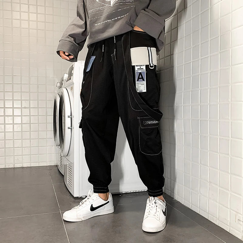 chaifenko 2023 new hot jogger leisure sports trousers men hip hop streetwear beam foot cargo pants fashion printing men pants unique joggers style 2912