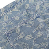 2 pieces sets men fashion patchwork single breast denim jeans hooded jacket coat and loose straight pants joggers streetwear set unique joggers style 4054