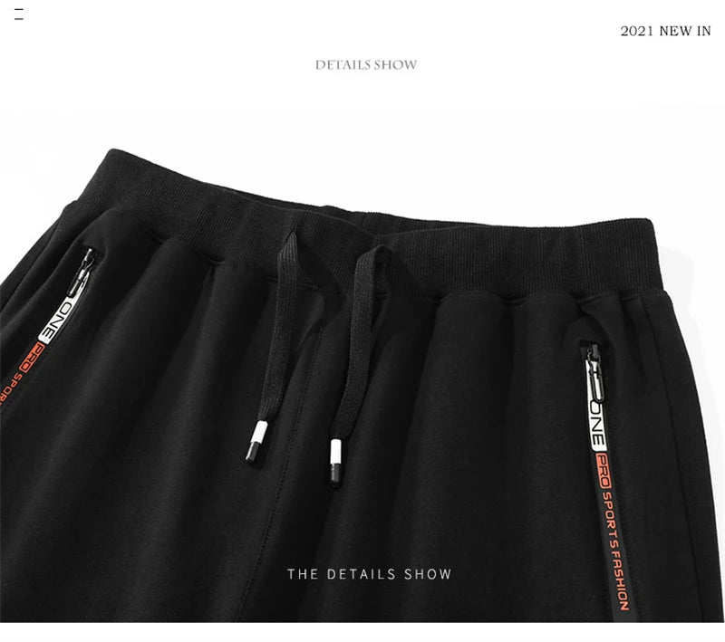 2025 autumn mens sport pants casual knitted trousers with zipper pockets solid color jogger pants male pantalon chandal hombre unique joggers style 747