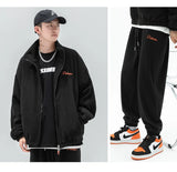 spring and autumn new fleece knitted coat mens loose couple suit versatile high street style unique default style 2012