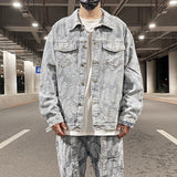 menswear fashion piece featuring hip hop denim jeans jacket coat fashion feathers embroidery jeans coats high street outerwear streetwear jackets mens clothing design – premium quality jacket for men
