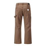 2023 streetwear graffiti cargo flared jeans khaki black splash ink wide leg denim pant hip hop cargo trousers jean men unique cargo style 5166