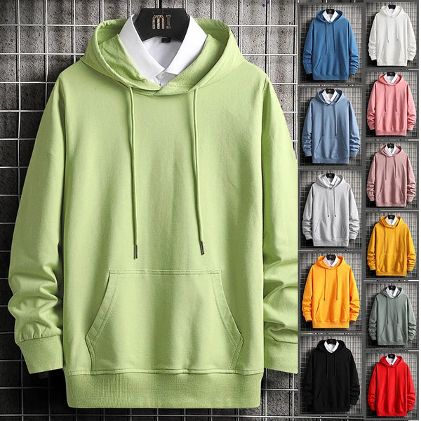 Spring Autumn Womens Hoodies Harajuku Fashion Solid Color Hoodies Casu