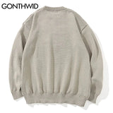 varsity flame pullover for men with bold graphic knit design, perfect for 2025 fashion, street fashion menswear trend for sea