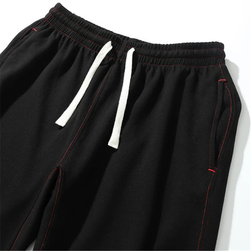 rainbowtouches fashion classic brand mens pants outdoor sports grey letters trousers loose straight casual style black wide legs unique default style 3102