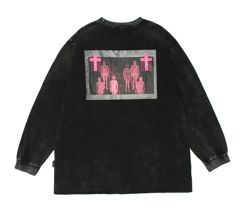 Sadcore T-Shirt – Rainbowtouches Vintage T Shirts Man High Street Fashion T Sh – Modern Streetwear for Everyone