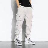 men pants spring and autumn cargo pants man fashion hip hop casual pants loose korean drawstring men joggers sweatpants unique joggers style 2461